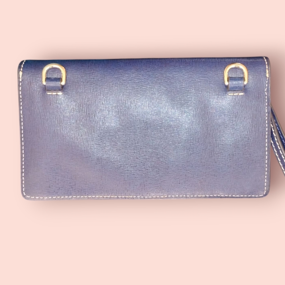 (NWOT) Vintage DOONEY & BOURKE® Saffiano Milly Wristlet - Marine - Picture 3 of 4